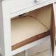 Antique bedside table with marble