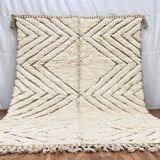 Handmade traditional beni ourain rug size 140 x 260 cm