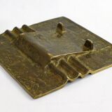 Stylized ashtray gilded bronze