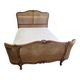 Lit corbeille cannage style Louis XV