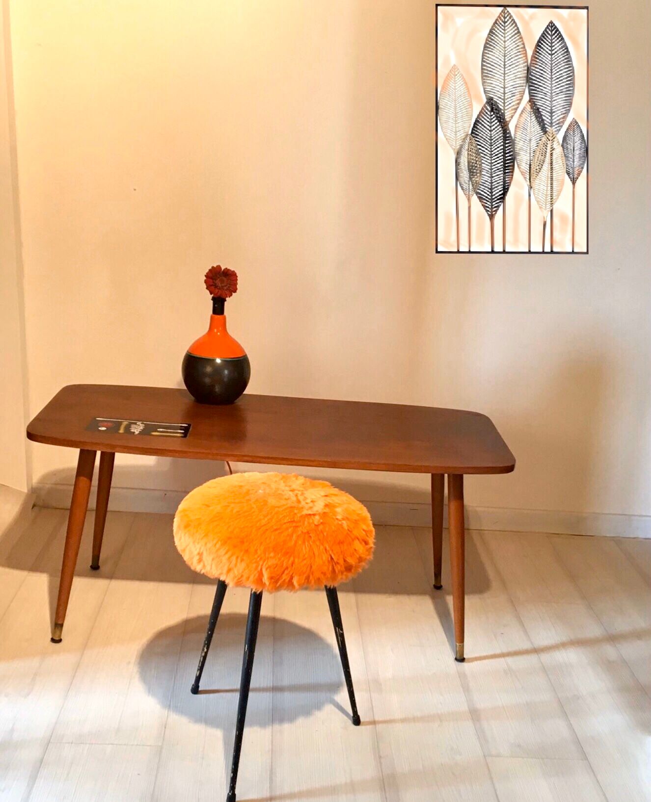 Scandinavian vintage teak coffee table