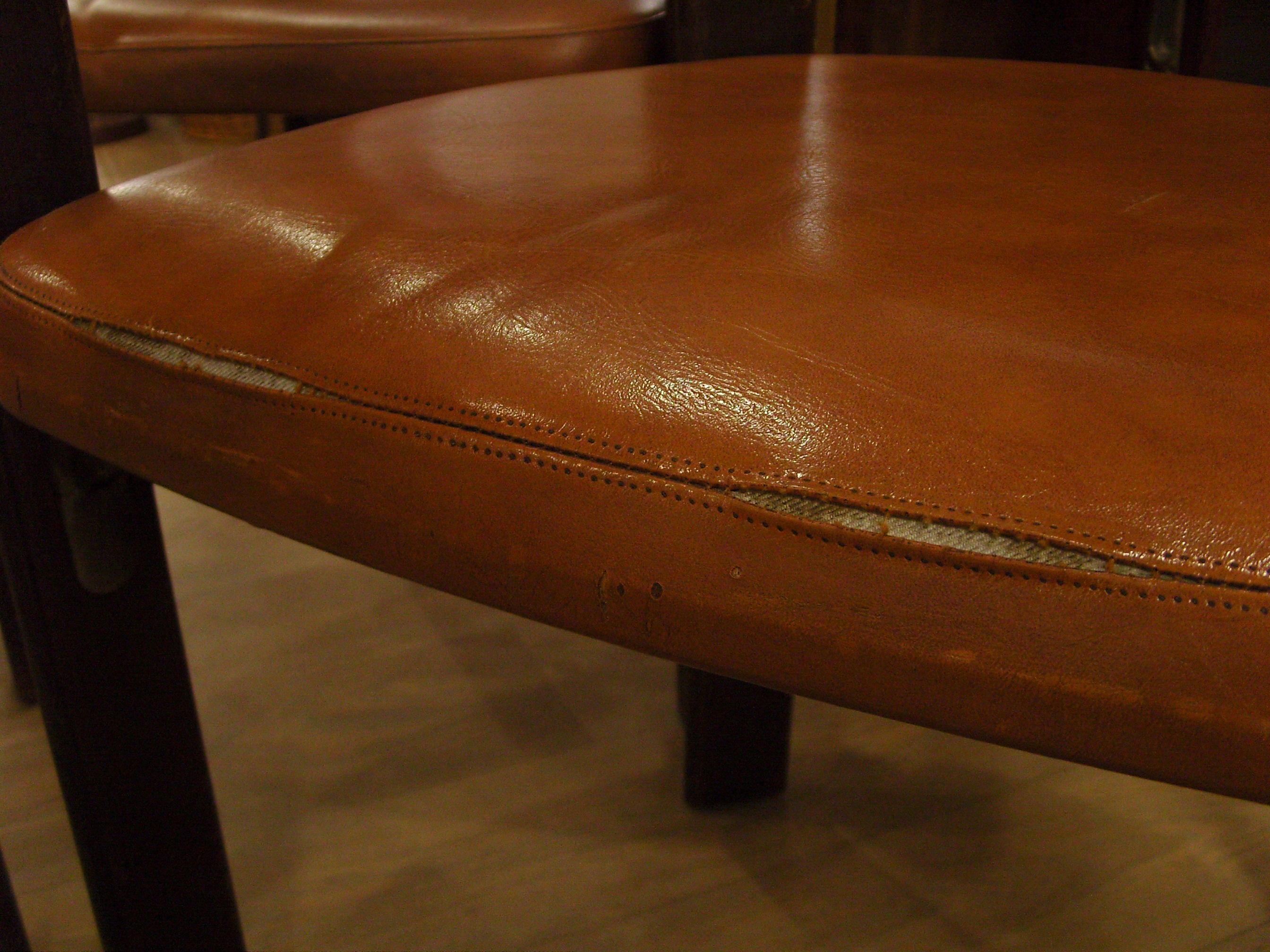 6 chairs design Bruno Rey, published by Dietiker and manufactured by the workshop "Stuhl aus Stein am Rhein