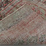 Pale Read Classic Turkish Vintage Runner Rug, 72x337Cm