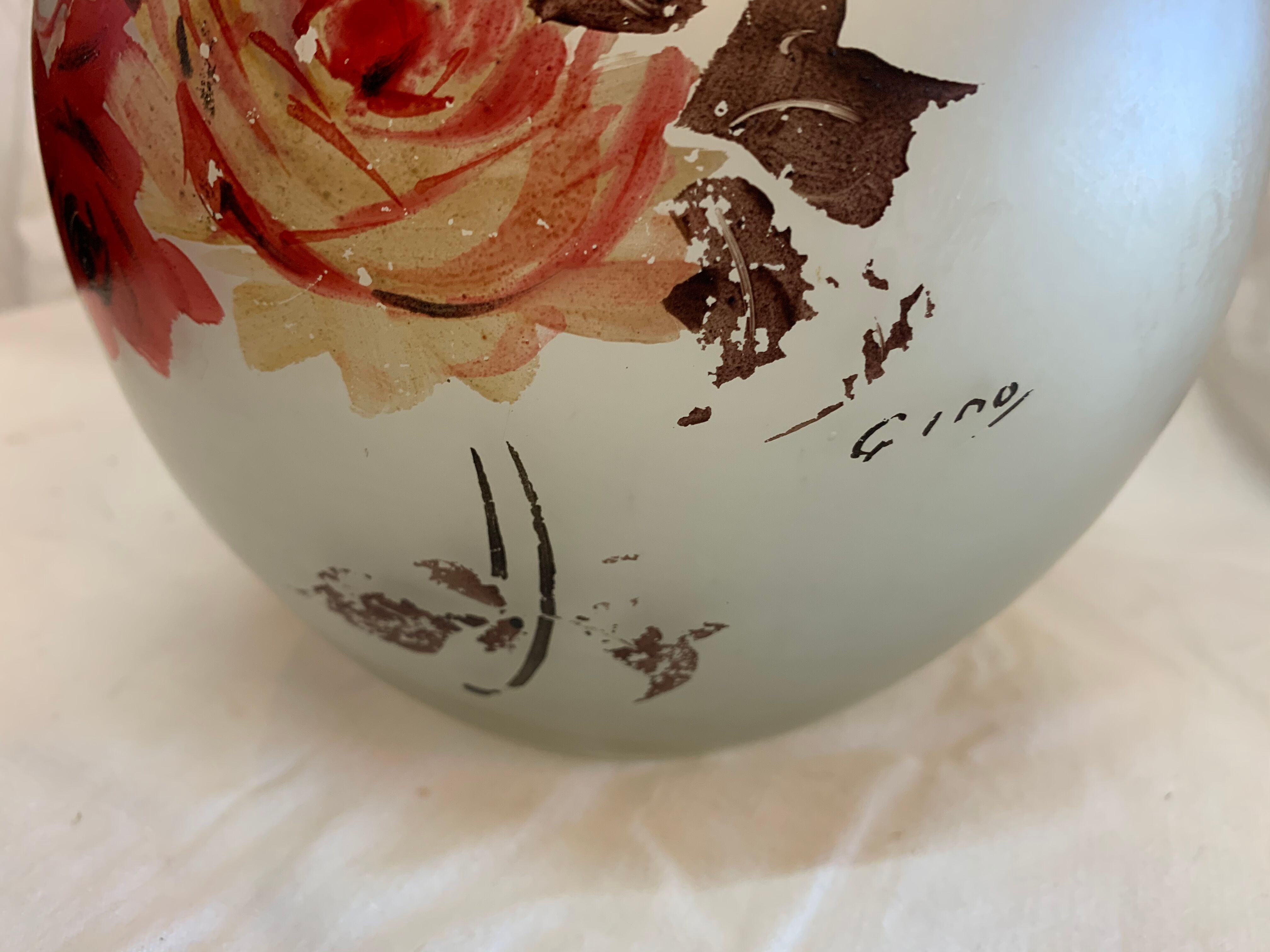 GINO glass paste vase