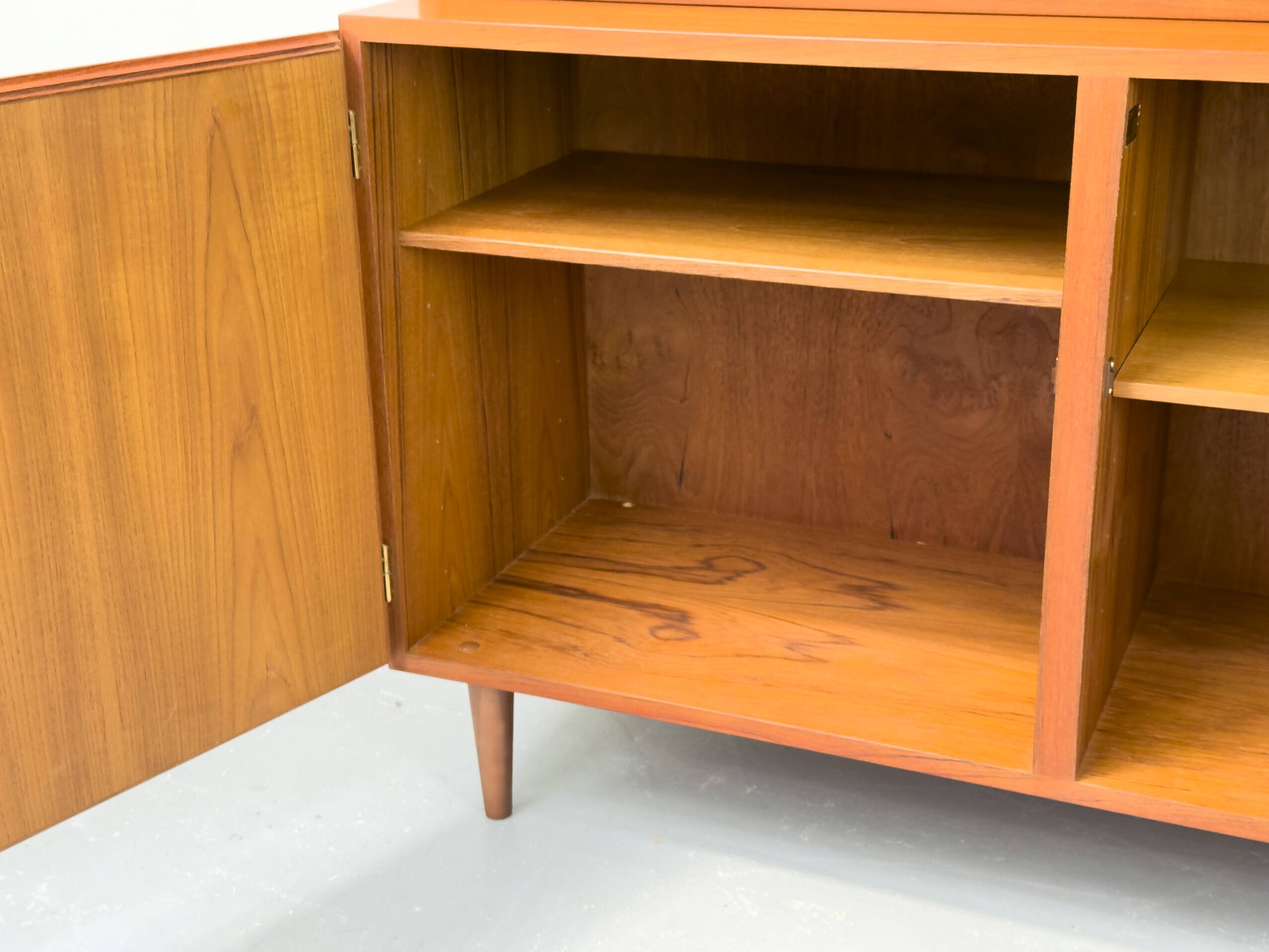 Vintage Teak Bookcase with Desk from Omann Jun, 1960s