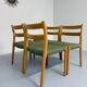 Set of 4 beech chairs designed by Niels Otto Møller, solid vintage beech