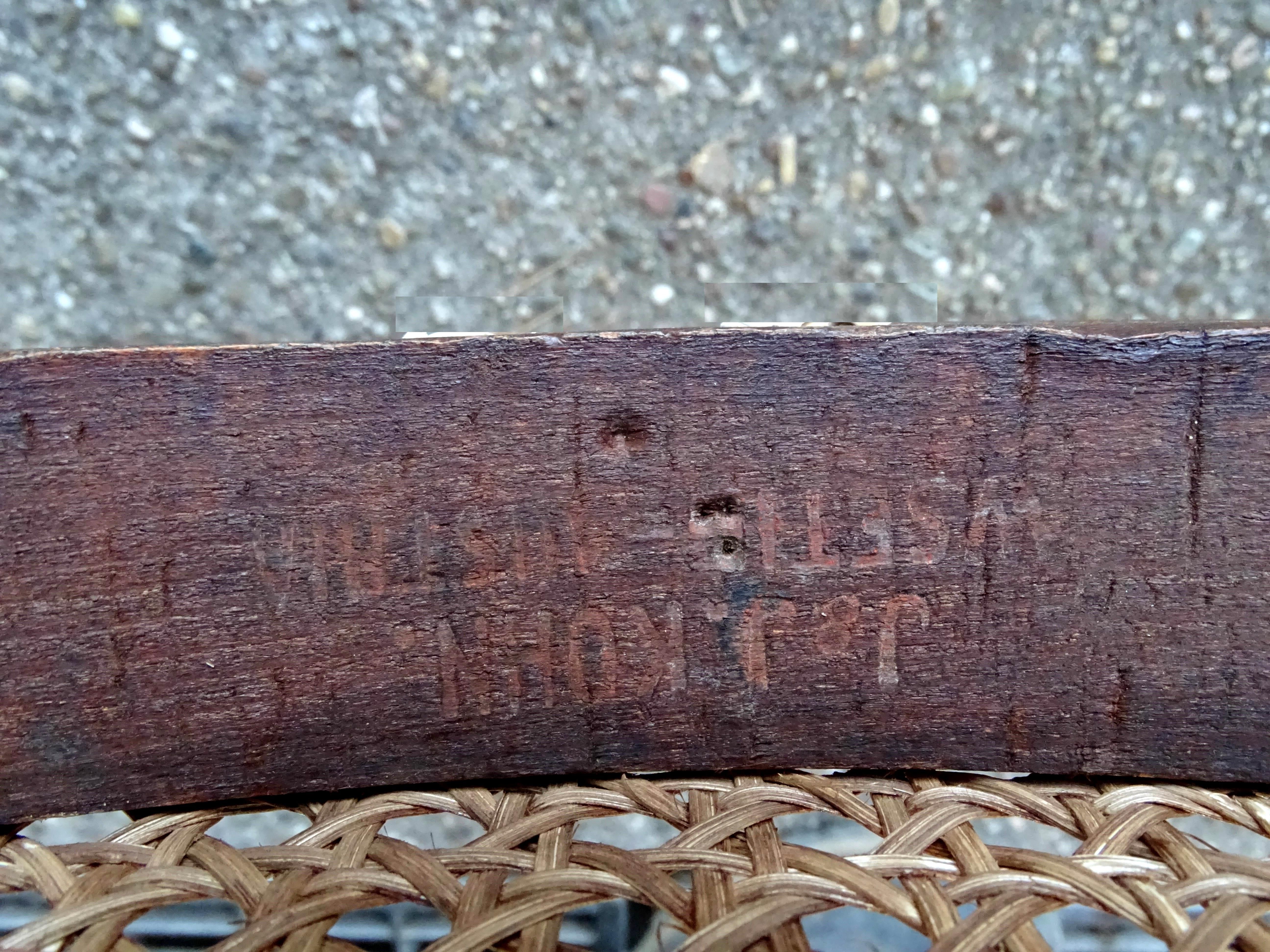 Bistro chair N°14 new canework, KOHN 1890