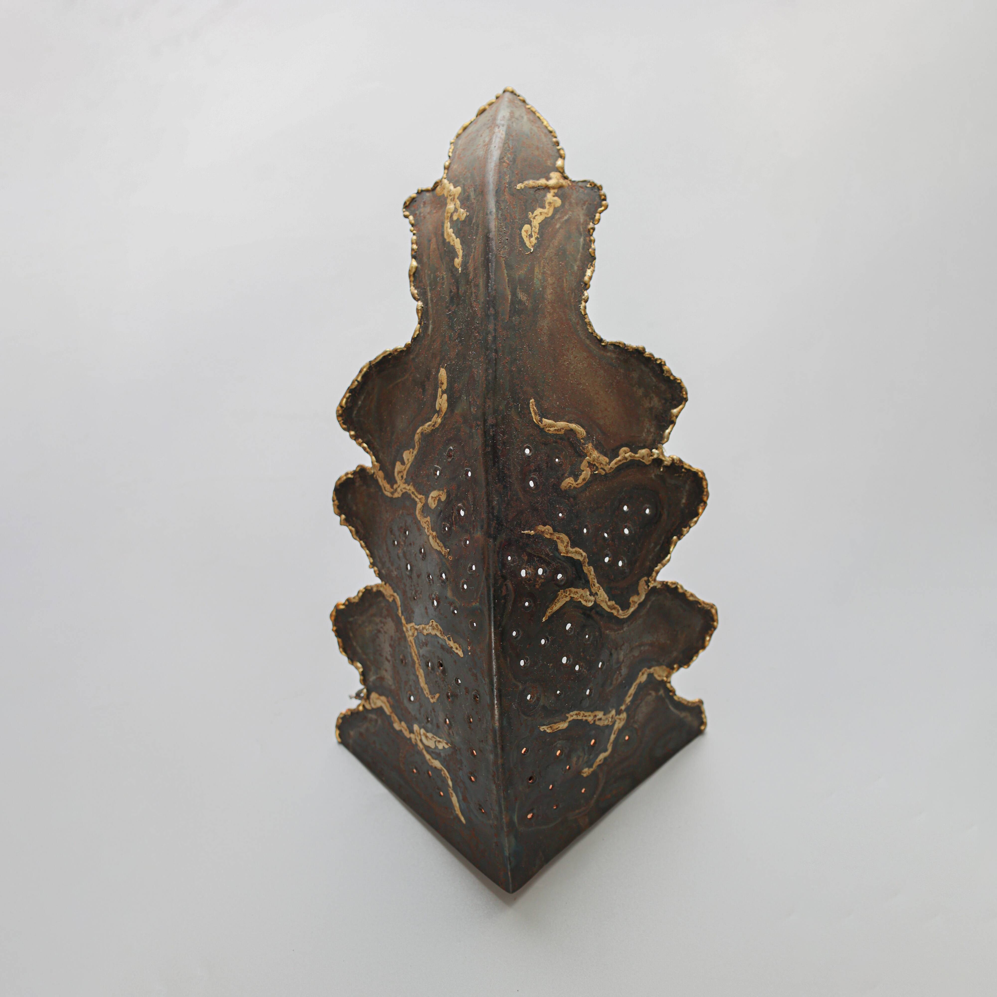 Ensemble de 2 appliques murales brutalistes belges, années 1990.