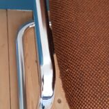 70's metal and fabric office chair