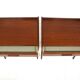 2 Scandinavian mahogany bedside tables, Sweden, 1960