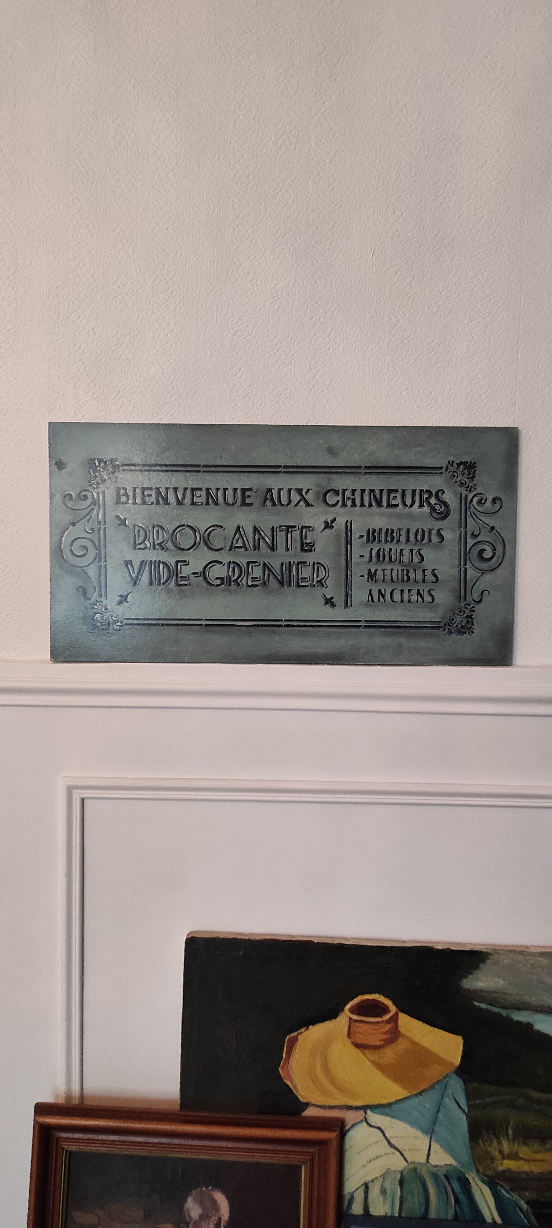 Enseigne brocante