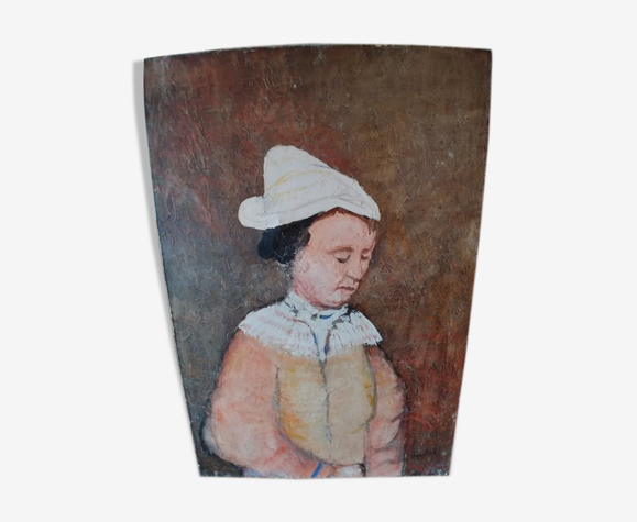 Portrait à l'huile sur toile de François Heaulmé