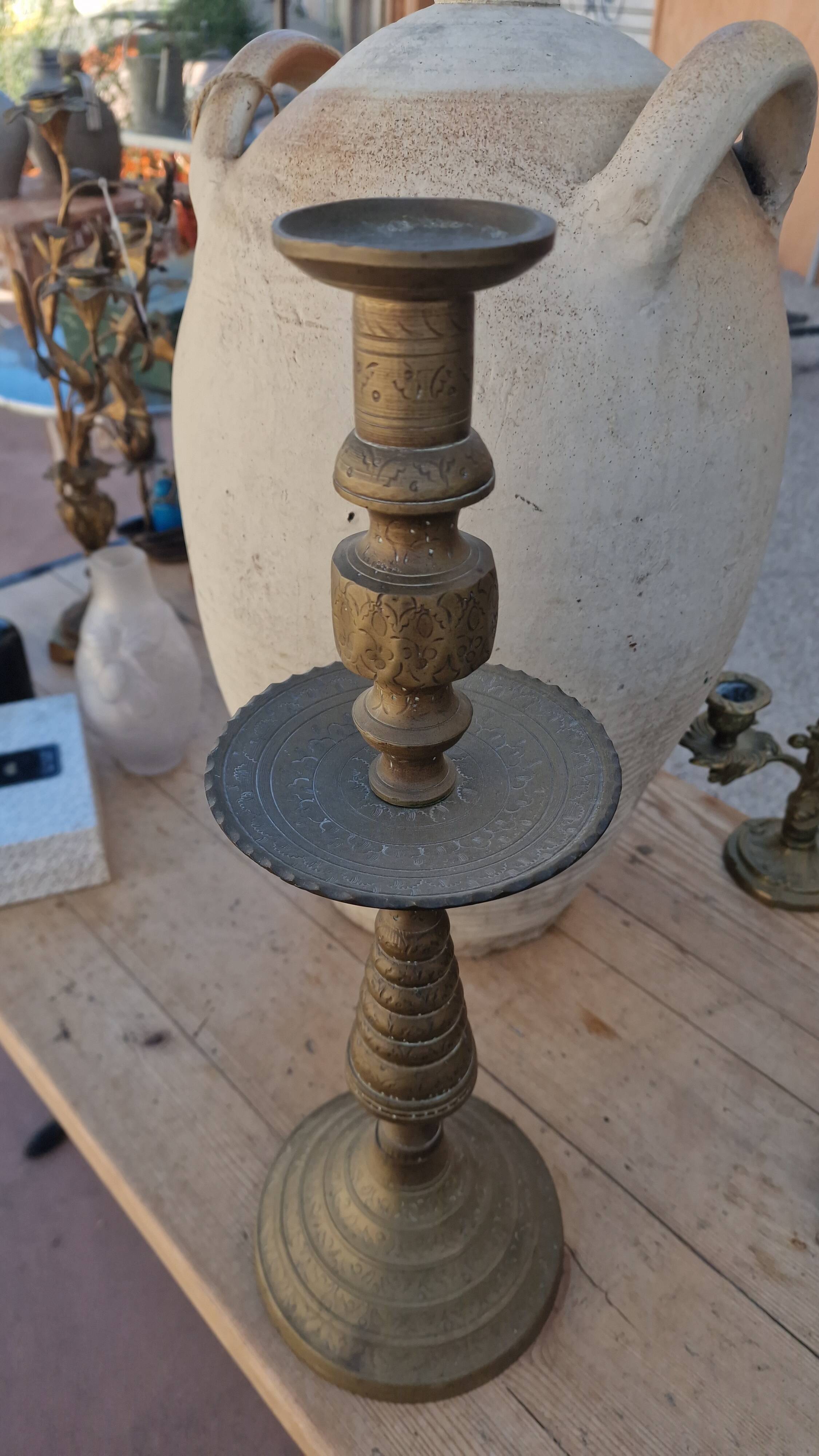Grand bougeoir en bronze