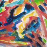 Pierre Lacroux (1909-1993) Gouache on paper 24 x 32 cm - from 1989 - (315)