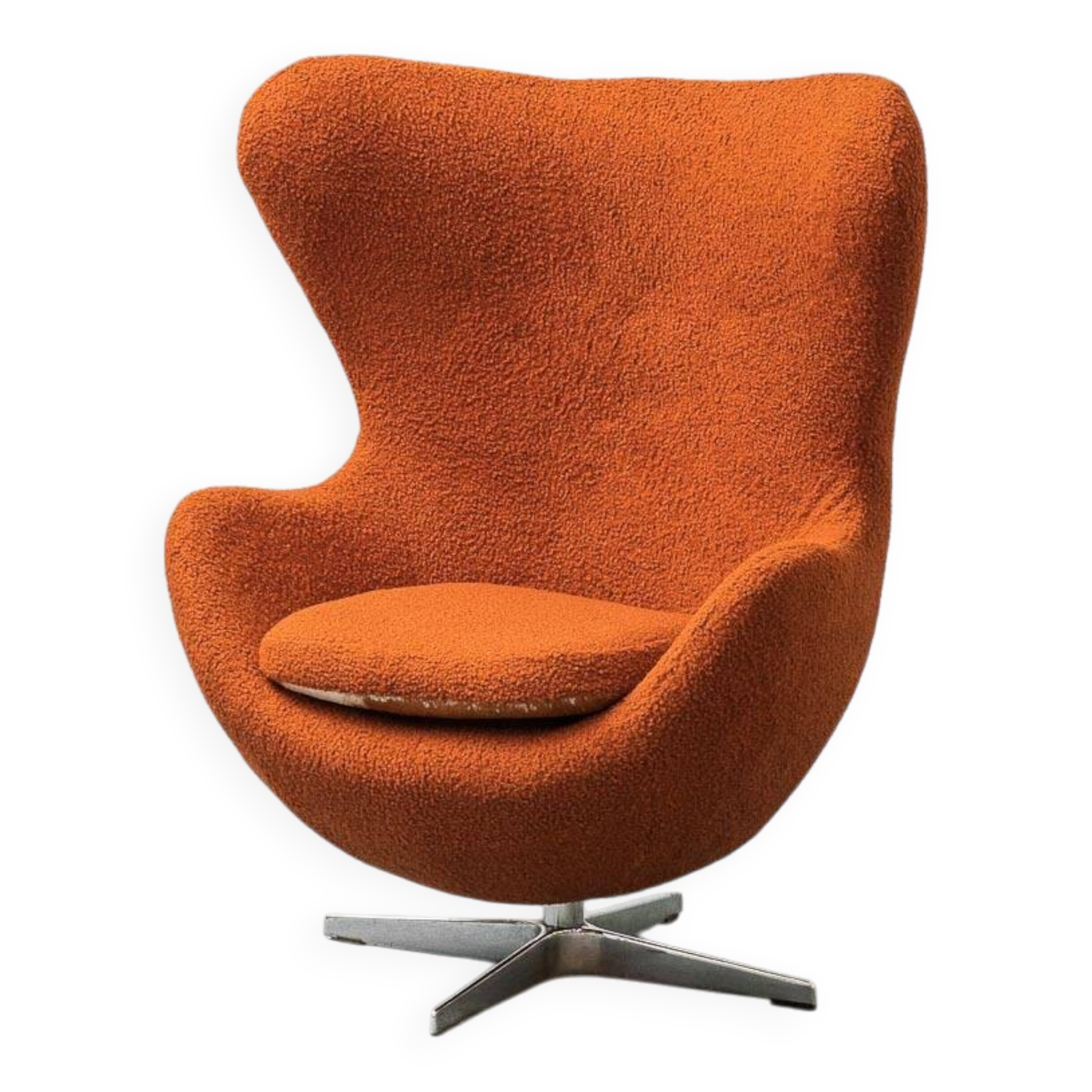 Poltrona en bouclé anni '70 vintage modernariato