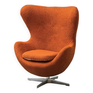 Poltrona en bouclé anni '70 vintage modernariato