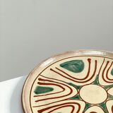 Decorative plate signed Dieulefit, 1960