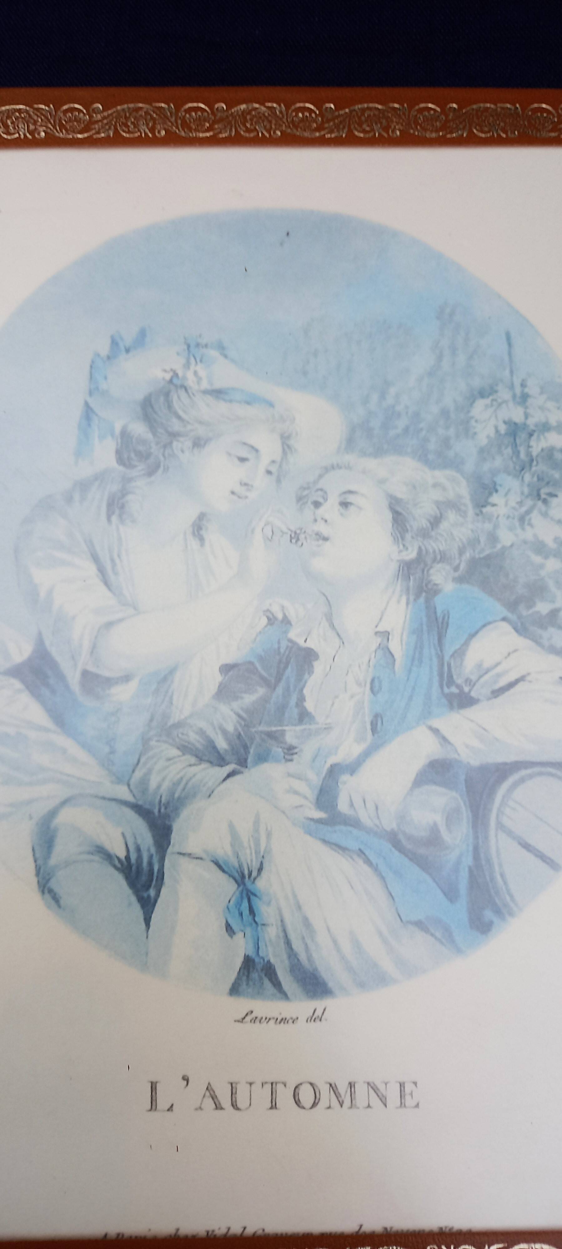 Series Of Lithographs "The Four Seasons" by Lavrince Del