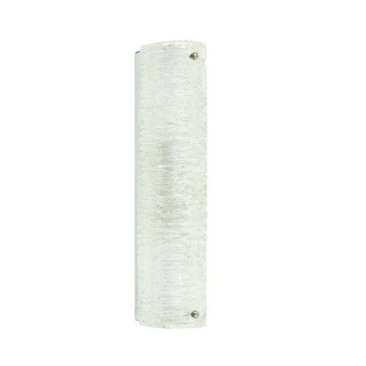 Mid-Century Tubular Murano Glass Wall Lamp from Hillebrand, Germany, 1970s