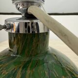 Lampe de table WMF Ikora par Karl Wiedmann en verre vert, années 1930