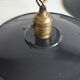 Hanging lamps in black enamelled plate