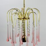 Chandelier tassels pink drops