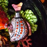 Vallauris pan in majolica slip