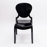 Set of 4 black chairs design Queen by Claudio Dondoli and Marco Pocci