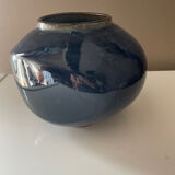 Vase en céramique bleu nuit