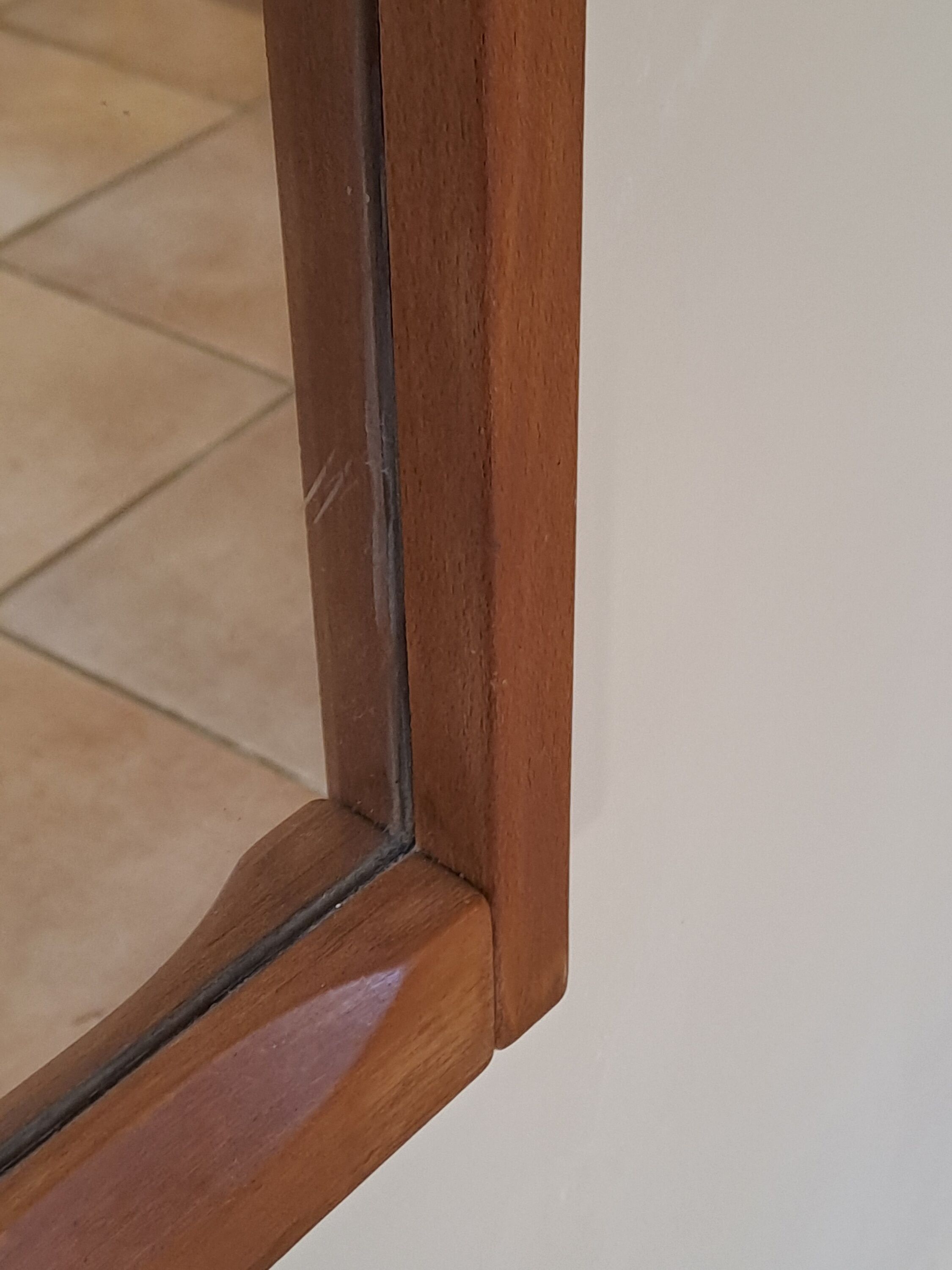 Teak mirror by Aksel Kjersgaard, Vintage Scandinavian 1960s