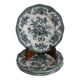 Enoch Wedgwood Green Plates x5, Asiatic Pheasants
