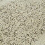 Tapis beige ancien fait à la main 170 cm x 292 cm