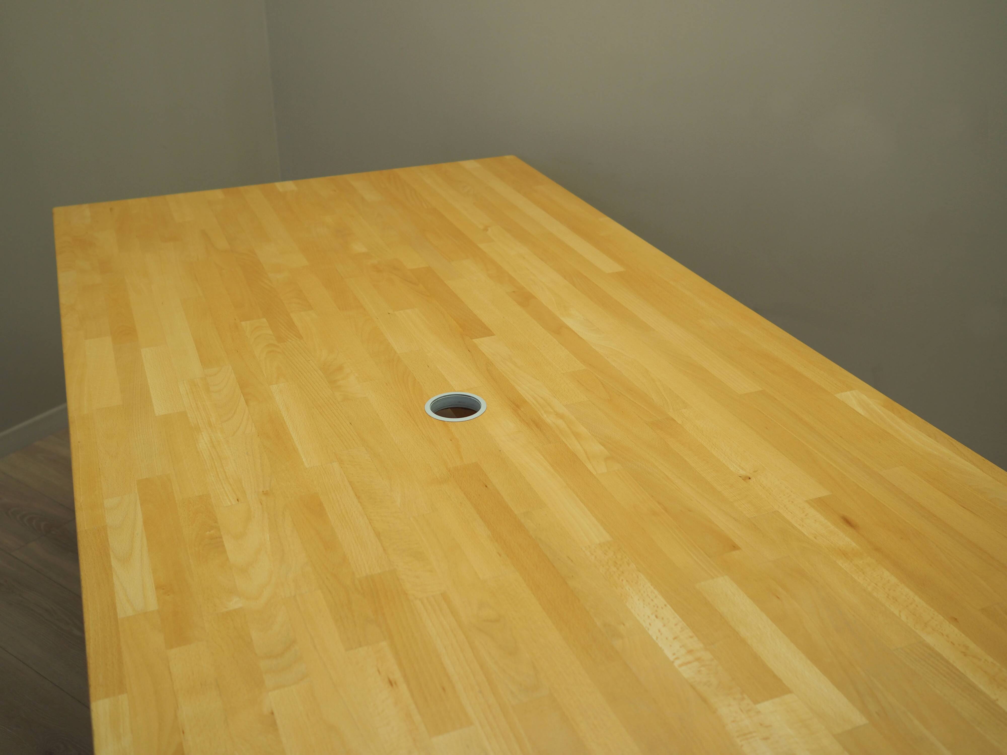 Beech desk, Danish design, 1980s, production: Denmark