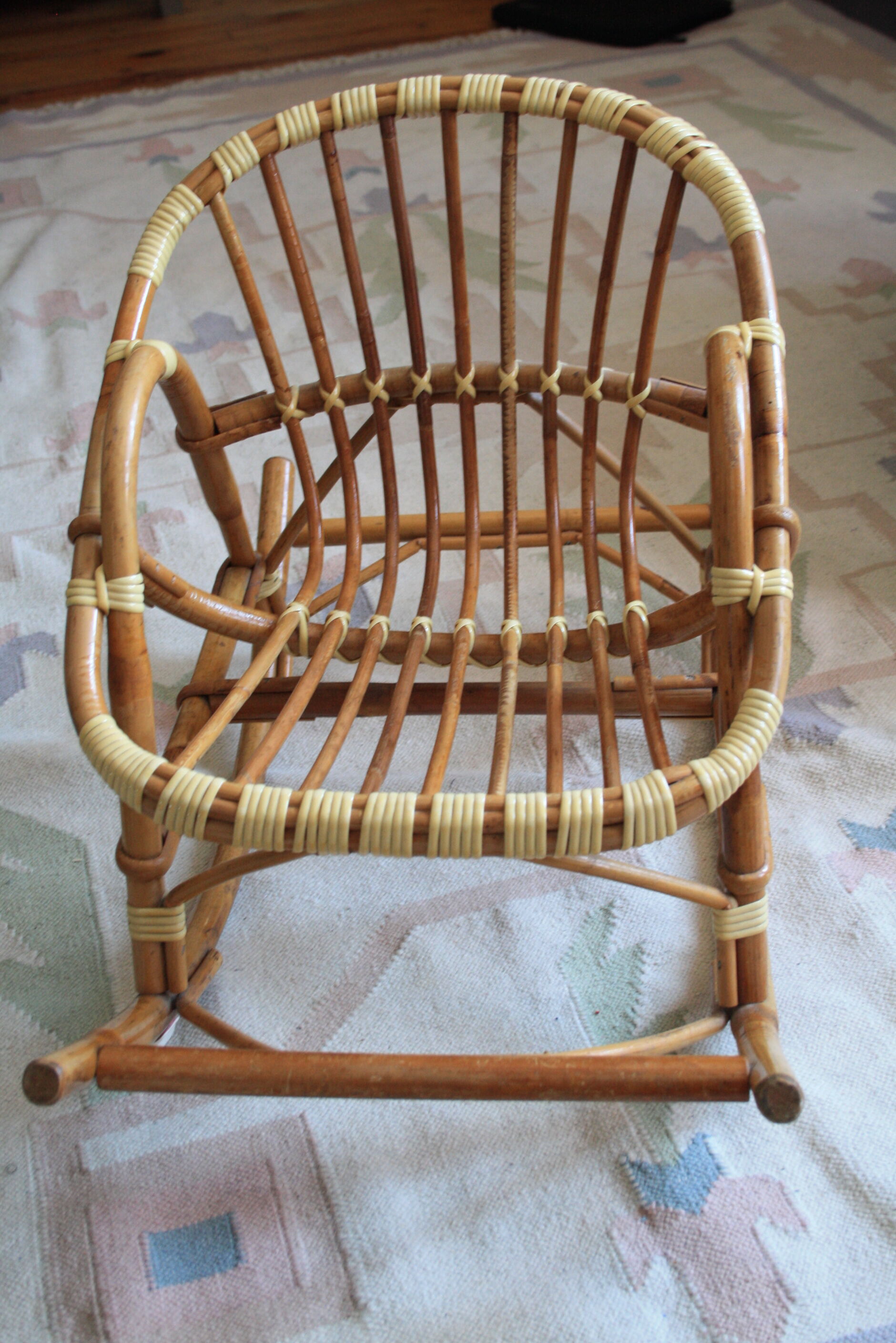 Child rattan rocking chair