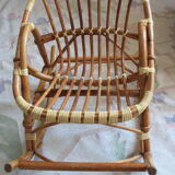 Child rattan rocking chair