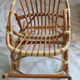 Fauteuil enfant à bascule en rotin