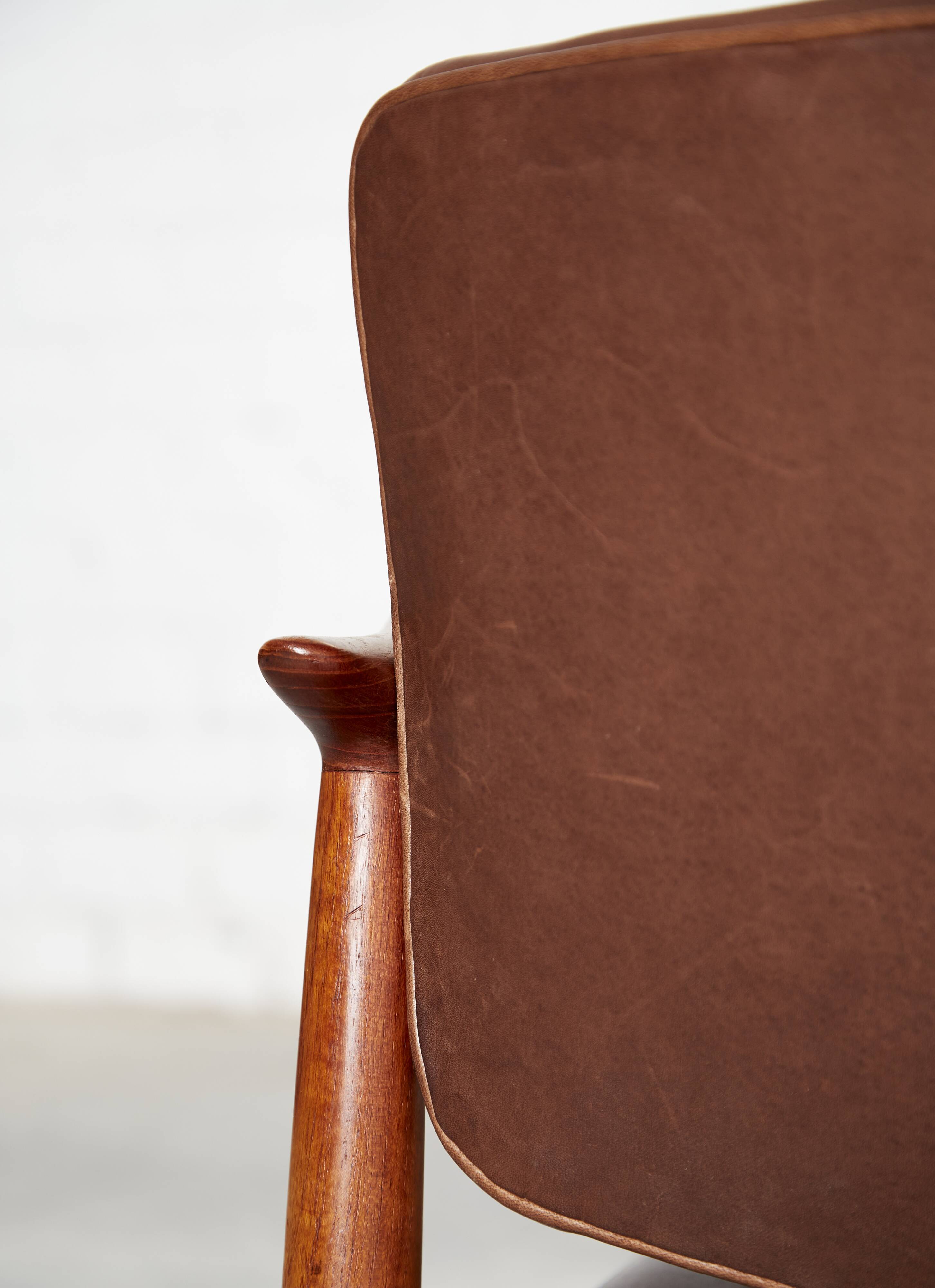 Vintage Captain's Chair in Teak by Erik Buch for Ørum Møbler