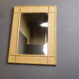 Mid century bamboo mirror by Dal Vera, 1960s