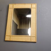 Mid century bamboo mirror by Dal Vera, 1960s