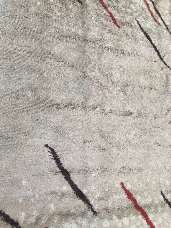 Former carpet moroccan art deco made hand 138 x 200 cm