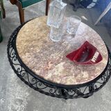 Table basse fer forgé