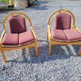 Pair of baumann armchairs from the 70s