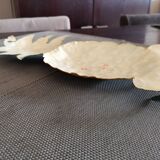 Towel/tea towels in pineapple shaped metal towel holder, hand painted - 1970s/1980s