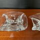 Vintage crystal Val St Lambert pocket duo