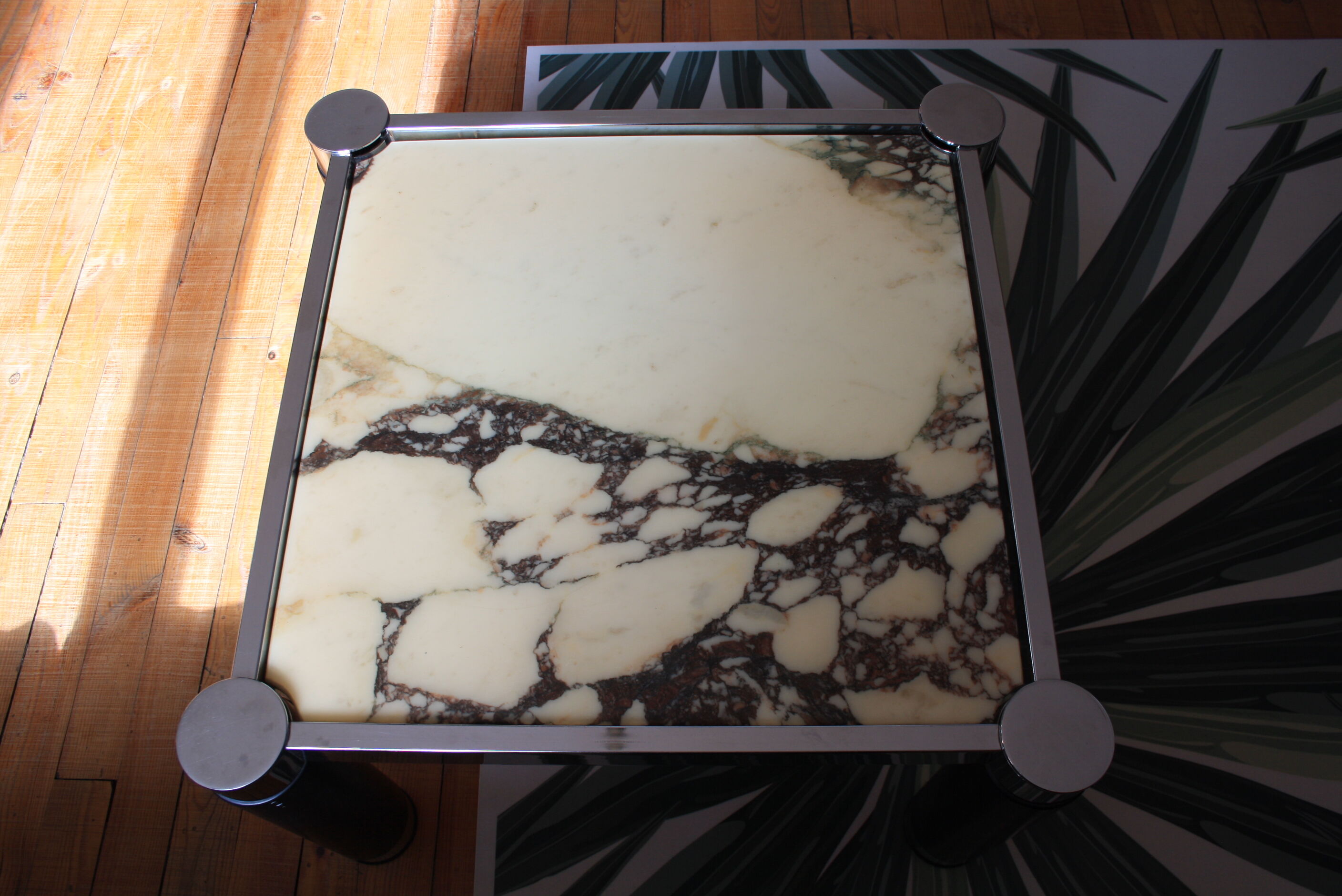 Table basse carrée marbre