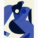 Art poster woman with blue skin 50 x 70 cm