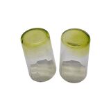 Mid Century Neon colored Drinking Glasses, 1950s