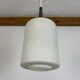 Scandinavian opaline pendant light from the 60s