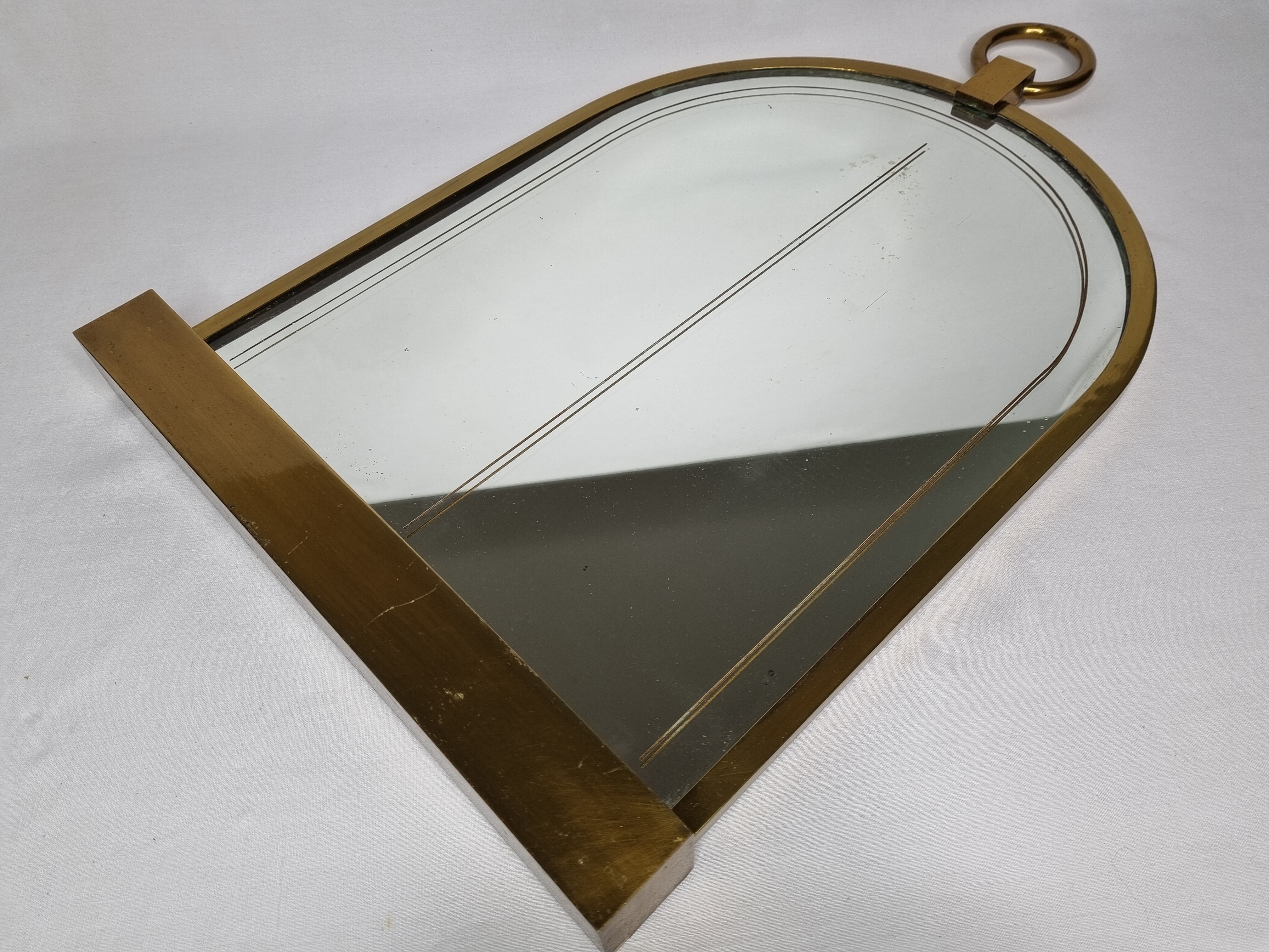 Vintage marine-inspired mirror, 56x35cm