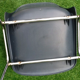 1970s pat. pend dipiplast stackable chair grey shell grained surface